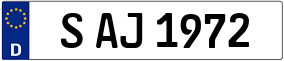 Trailer License Plate